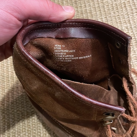 Frye Dakota Mid Lace Suede Boot size 13 - Picture 3 of 4